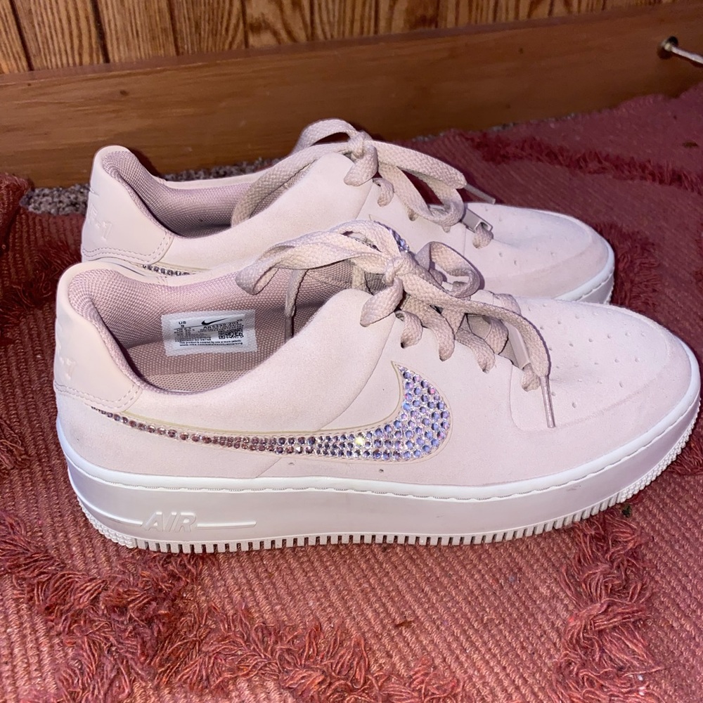 Custom bling Nike Air Force ones